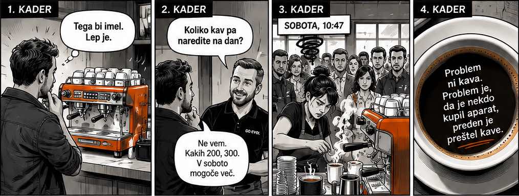 Kavni aparat za lokal in zakaj je pomembno najprej prešteti kave